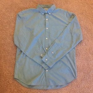 Old Navy Light Teal Button Down Shirt XLT Slim